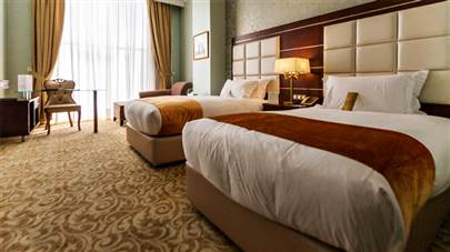 اتاق دو تخته تویین هتل اسپیناس پالاس تهران اتاق دو تخته تویین هتل اسپیناس پالاس تهران